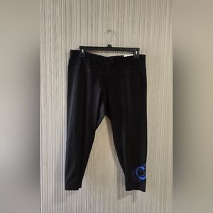 Calvin Klein Performance Plus Size 7/8 Leggings Size 2X Black